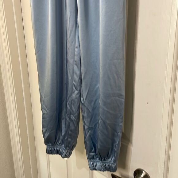 Bershka blue satin joggers | size M - Picture 5 of 8